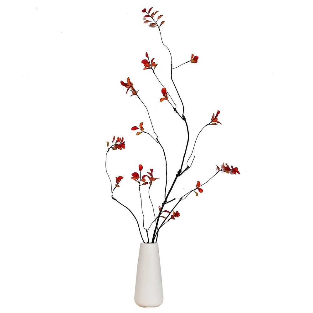 22Inch Artificial Autumn Branches Chinese Style Faux Plant For Home Hotel Decor 4