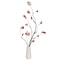 22Inch Artificial Autumn Branches Chinese Style Faux Plant For Home Hotel Decor 4