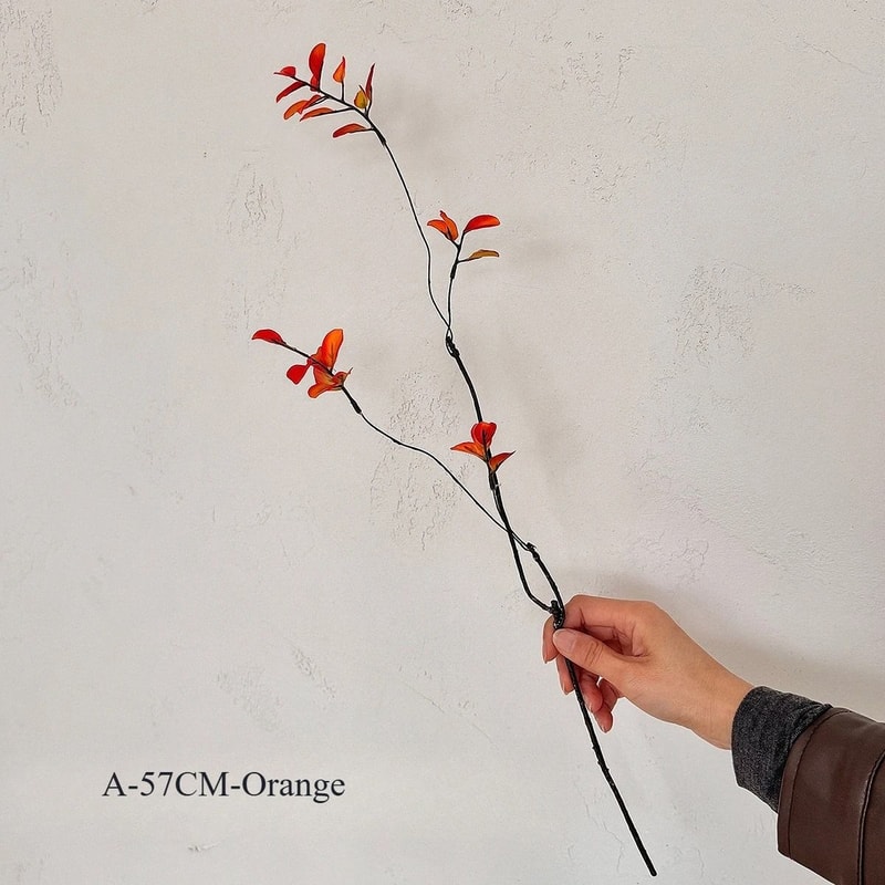 22Inch Artificial Autumn Branches Chinese Style Faux Plant For Home Hotel Decor 5