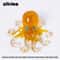 Natural Crystal Gravel Octopus Statue Reiki Stone Resin Ornament For Office Bar 13