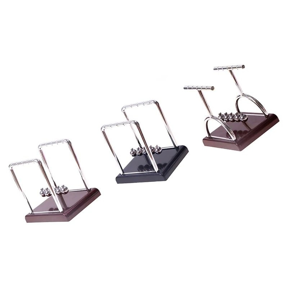 Newtons Cradle Balance Pendulum Metal Physics Desk Table Decor 3