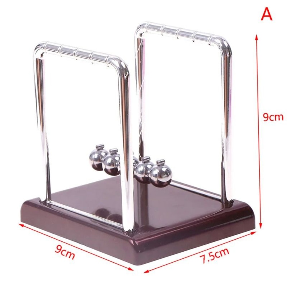 Newtons Cradle Balance Pendulum Metal Physics Desk Table Decor 7