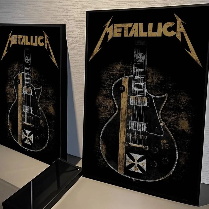 Metallica Classics Band Poster Heavy Metal Music Icon Wall Sticker For Living Room Bar 10