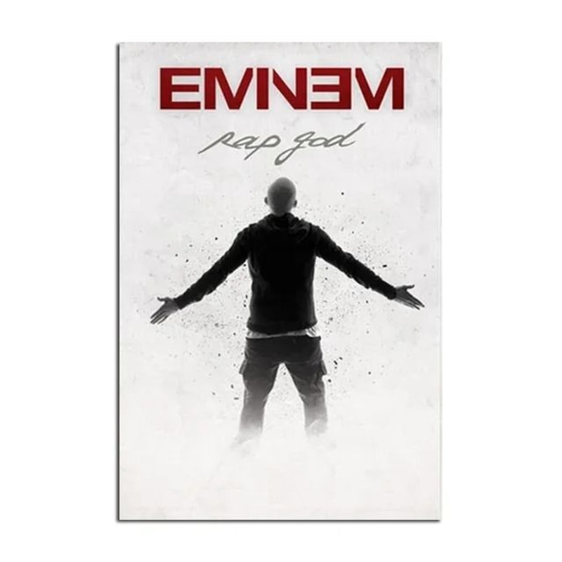 Eminem Super Rapper Legend Poster Slim Shady Rap Icon Canvas Painting For Home Decor 11