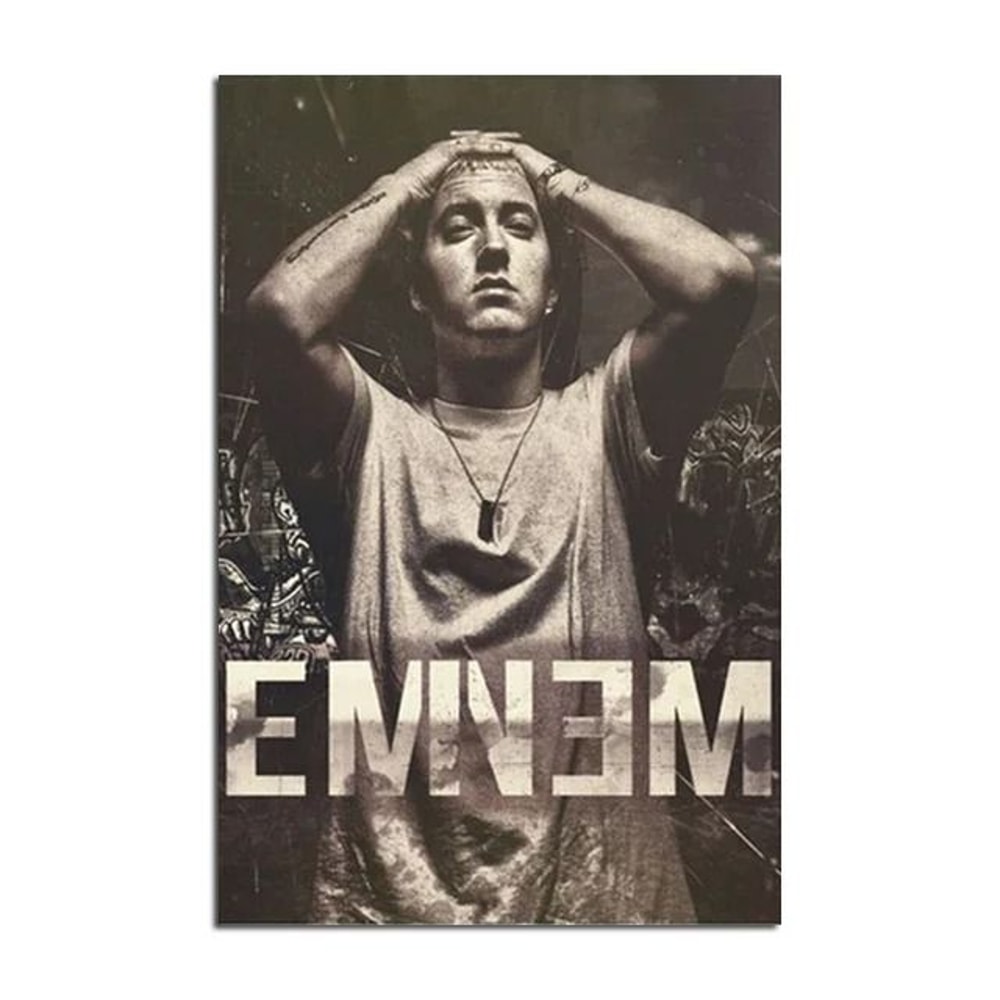 Eminem Super Rapper Legend Poster Slim Shady Rap Icon Canvas Painting For Home Decor 17