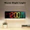 16 Large Digital Wall Clock RGB LED Display With Remote Automatic Dimmer 3