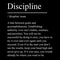 Minimalist Discipline Mindset Poster Inspirational Success Definition Canvas Wall Art 4
