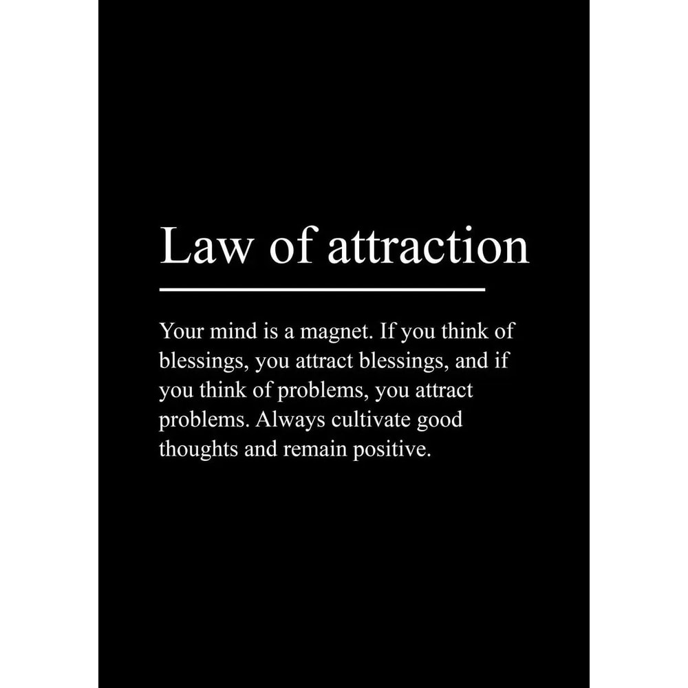 Minimalist Discipline Mindset Poster Inspirational Success Definition Canvas Wall Art 28