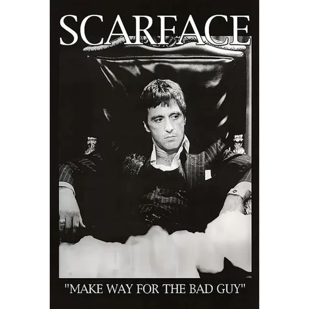 Al Pacino Scarface Movie Art Poster Legendary Tony Montana Canvas Painting 6