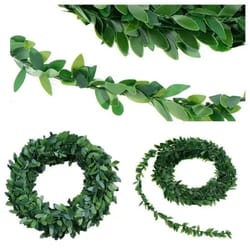 7.5m artificial ivy leaf wreath | uv-protected fake plant vines for home & wedding