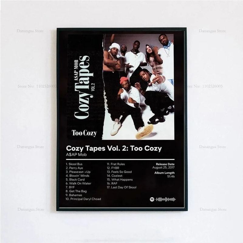 ASAP Rocky Testing Music Poster HipHop Album Cover Wall Art For Home Decor 16