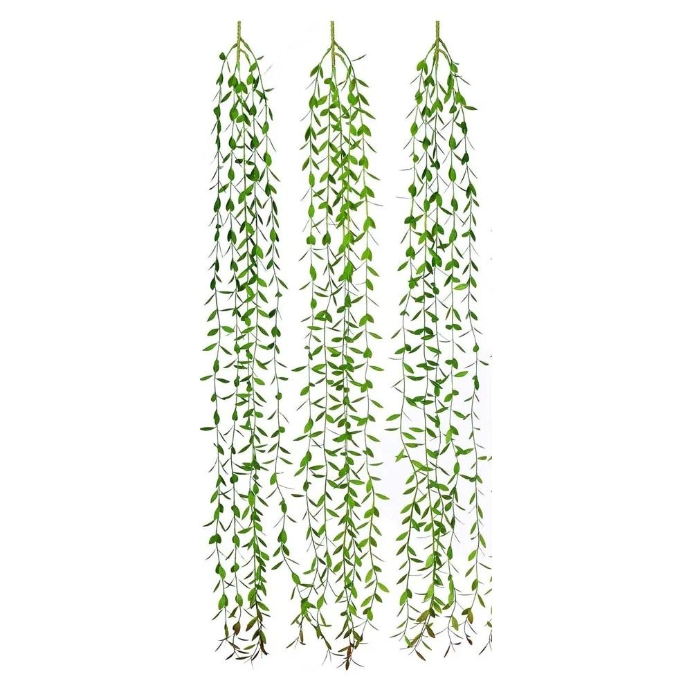 Artificial Willow Ivy Garland Hanging Fake Vines With Fairy Lights For Wedding Home 2