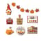 Fall Harvest Wooden Tiered Tray Decor Set Farmhouse Pumpkin Spice Maple Leaf Accents 4