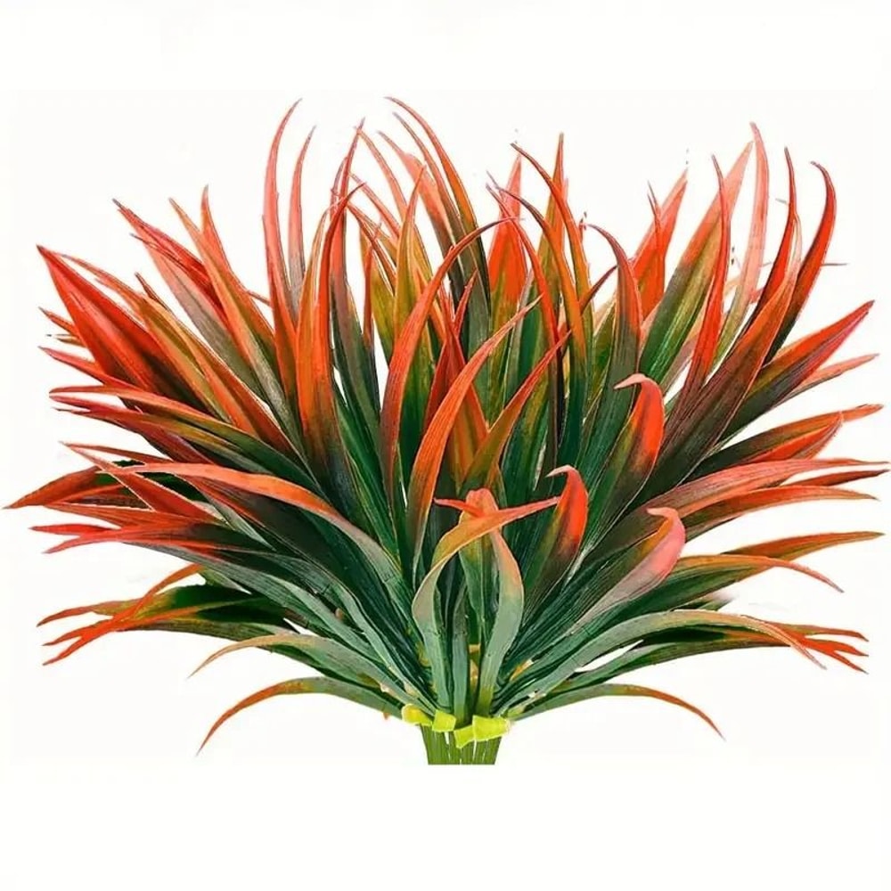 UVResistant Outdoor Artificial Plants 14pc Faux Tropical Tall Grass Shrubs 9