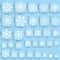 2026 Winter Wonderland Snowflake Window Decals White Christmas Wall Sticker Set 3