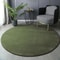 Modern Coral Velvet Round Carpet UltraSoft Short Plush Living Room Rug 8