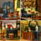 DIY Elegant Orchid Pavilion Miniature Kit Ancient Chinese Style 3D Book Nook 3