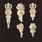 Ornate Rose Wood Carving Onlays Antique Floral Appliques For Furniture Upcycling 2
