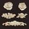 Ornate Rose Wood Carving Onlays Antique Floral Appliques For Furniture Upcycling 3
