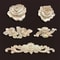 Ornate Rose Wood Carving Onlays Antique Floral Appliques For Furniture Upcycling 3