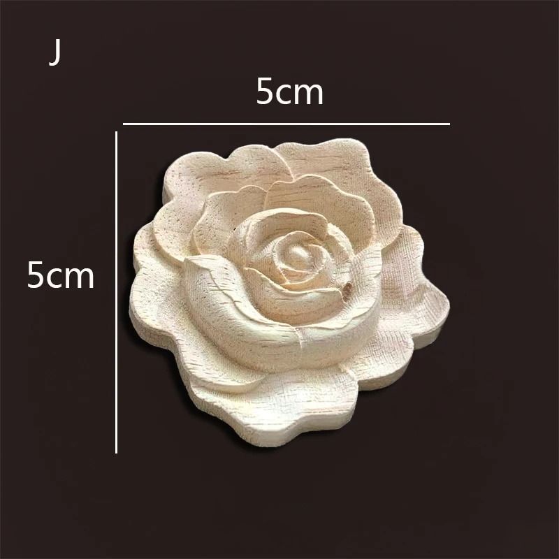 Ornate Rose Wood Carving Onlays Antique Floral Appliques For Furniture Upcycling 18