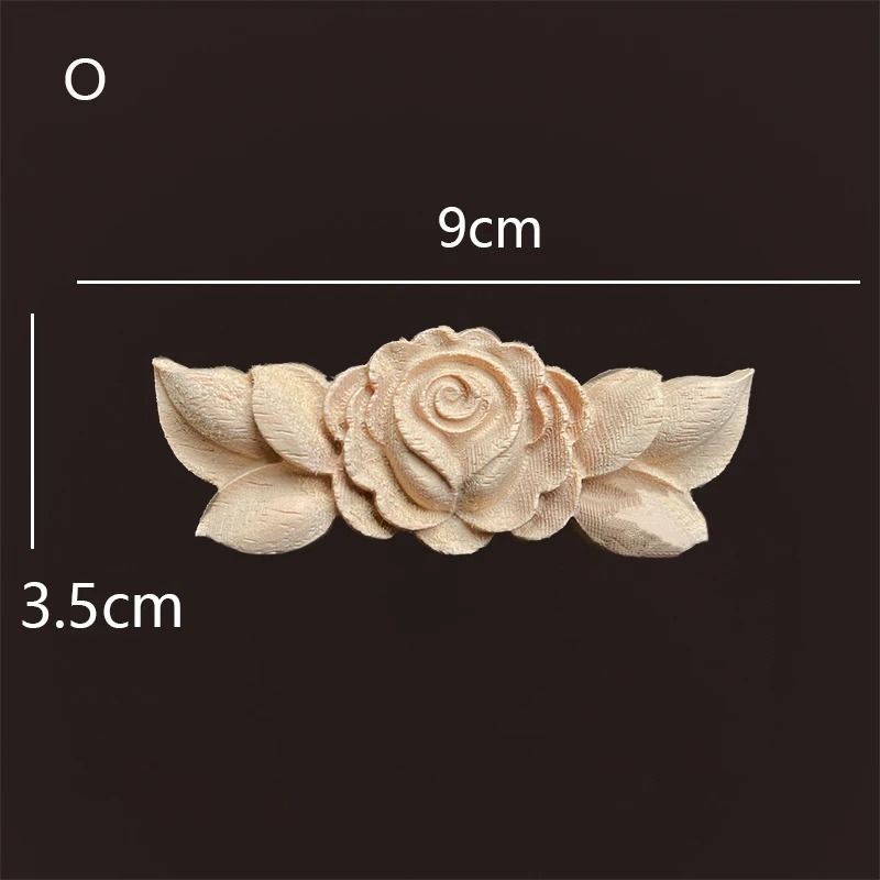 Ornate Rose Wood Carving Onlays Antique Floral Appliques For Furniture Upcycling 28