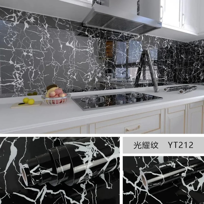 10M Premium Marble SelfAdhesive Wallpaper Waterproof OilProof Kitchen Decorative Film 13