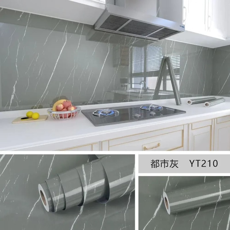10M Premium Marble SelfAdhesive Wallpaper Waterproof OilProof Kitchen Decorative Film 25