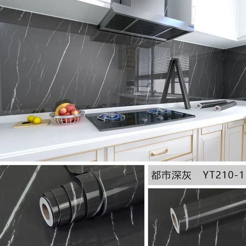 10M Premium Marble SelfAdhesive Wallpaper Waterproof OilProof Kitchen Decorative Film 26