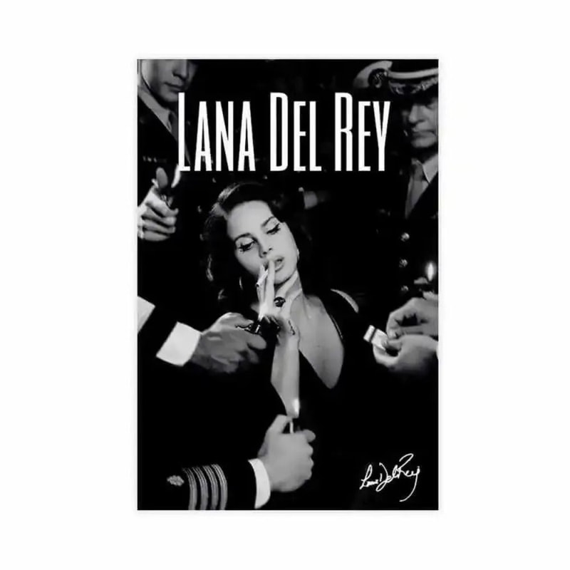 Lana Del Rey Aesthetic Canvas Poster Lizzy Grant Retro Music Wall Art Mural 13