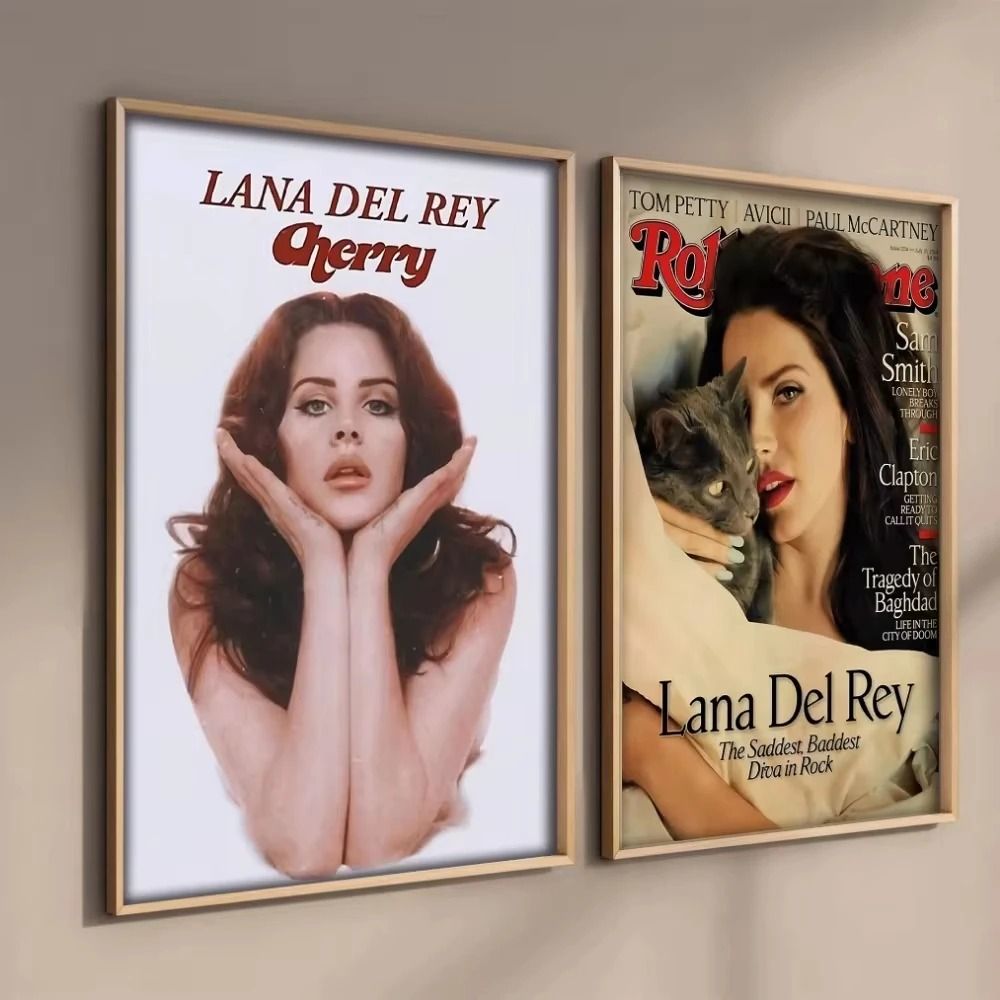 Lana Del Rey Aesthetic Canvas Poster Lizzy Grant Retro Music Wall Art Mural 2