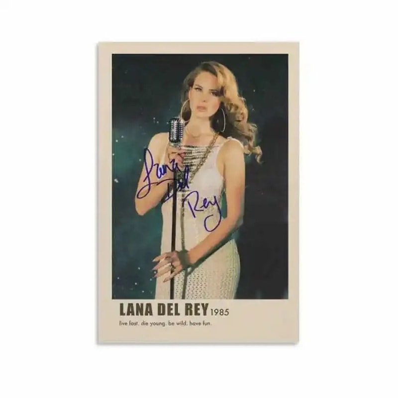 Lana Del Rey Aesthetic Canvas Poster Lizzy Grant Retro Music Wall Art Mural 21