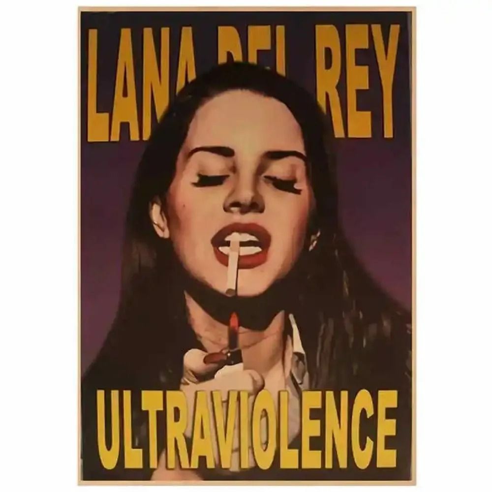 Lana Del Rey Aesthetic Canvas Poster Lizzy Grant Retro Music Wall Art Mural 23