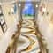 Golden Abstract Marble Corridor Carpet Luxury NonSlip Hotel Passageway Runner 1