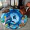 3D Seabed Illusion Dolphin Round Rug Underwater World NonSlip Floor Mat 16