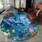 3D Seabed Illusion Dolphin Round Rug Underwater World NonSlip Floor Mat 17