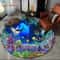 3D Seabed Illusion Dolphin Round Rug Underwater World NonSlip Floor Mat 20