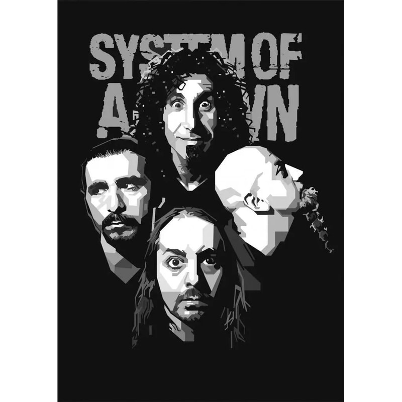 System Of A Down Heavy Metal Canvas Poster AltRock Music Album Wall Art 16