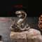 Pure Copper Cobra Miniature Antique Bronze Desktop Snake Ornament 5