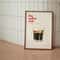 Retro Coffee Club Canvas Print Chic Minimalist Beverage Wall Art 0