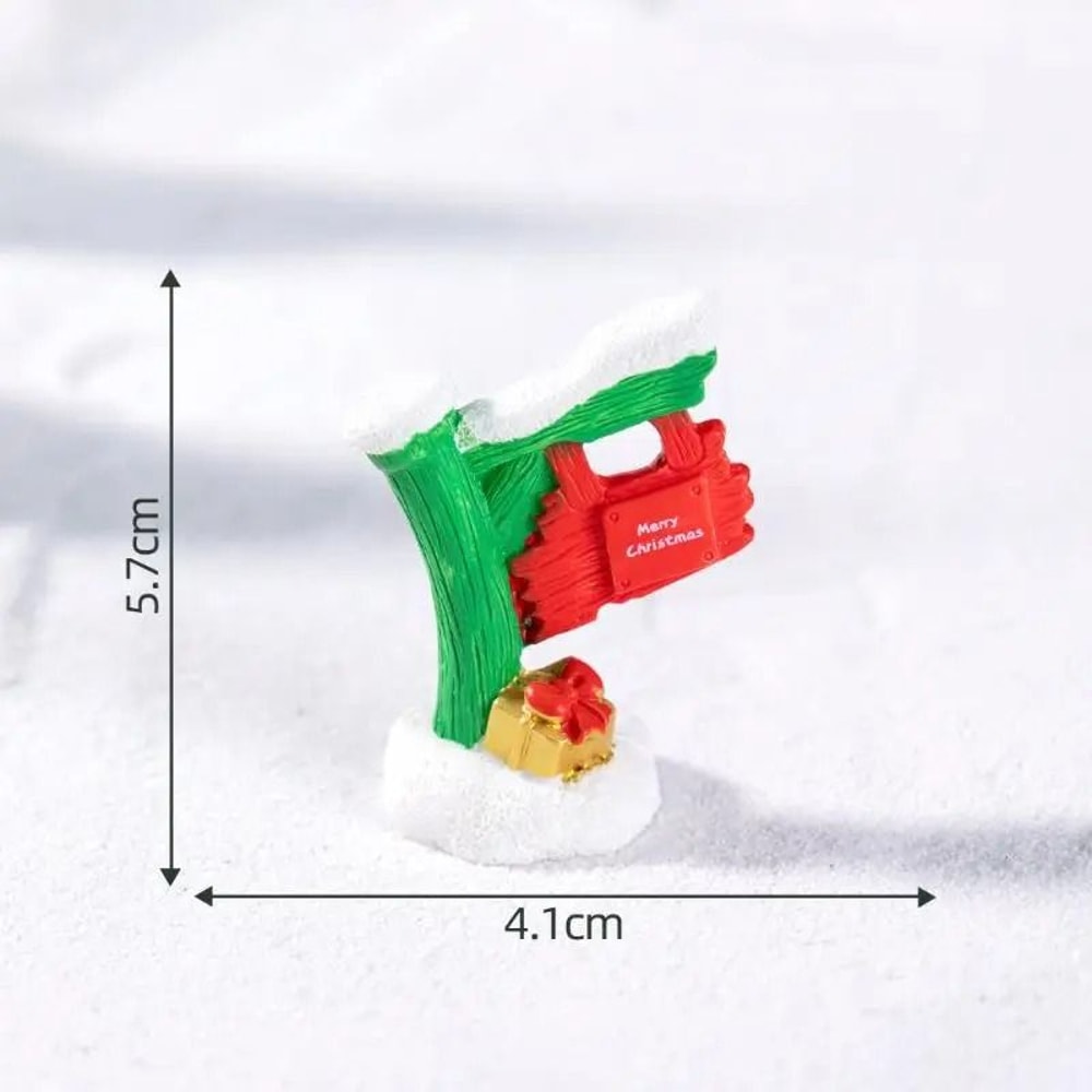 Resin Road Sign Fairy Garden Miniature Simulation Micro Landscape Ornament 11
