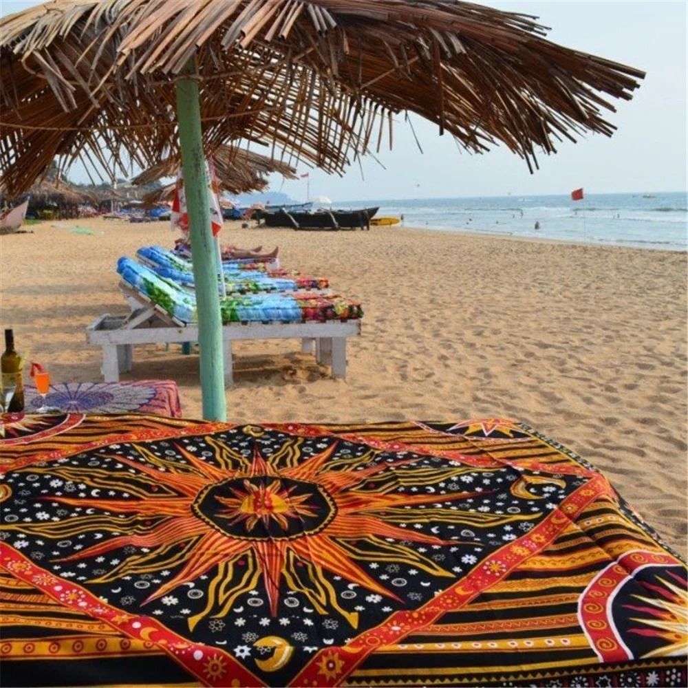 Indian Tarot Mandala Tapestry Bohemian Divination Aesthetic Wall Hanging 5