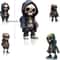 Cool Skeleton Streetwear Figurine Urban Skull Statue Resin Miniature 5
