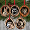 Acrylic Forest Friends In Tree Trunk Ornaments Cute Animal Festive Hanging Pendants 5