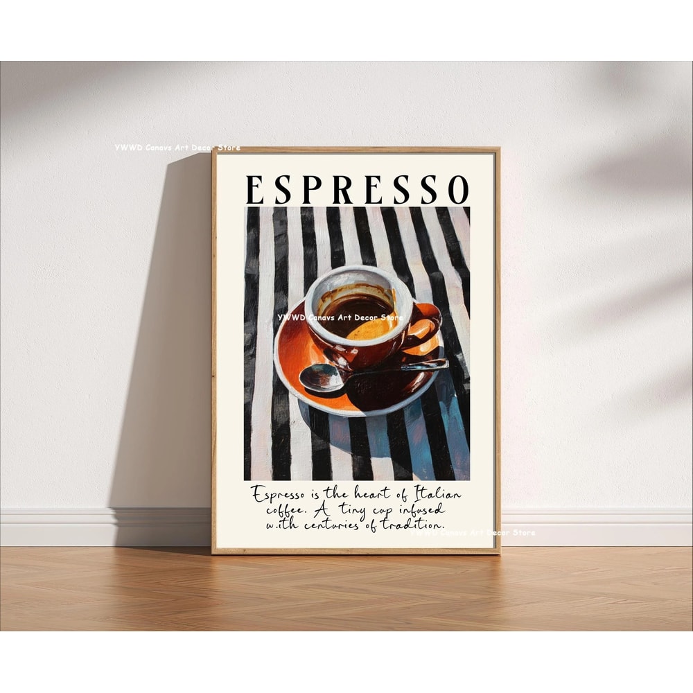 Buongiorno Espresso Canvas Print Chic Kitchen Coffee Bar Wall Art 28
