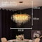 Nordic Luxury Gold K9 Crystal Chandelier Modern LED Chandelier Fixture 7