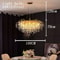 Nordic Luxury Gold K9 Crystal Chandelier Modern LED Chandelier Fixture 8