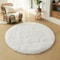 UltraSoft Circular Plush Rug Fluffy Nursery Play Mat Bedroom Floor Decor 1