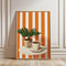 Retro Coffee Stripes Canvas Print Minimalist Kitchen Restaurant Wall Art 9