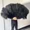 Grand Ostrich Feather Folding Fan Professional Stage Carnival Dance Fan 11